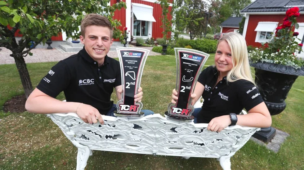 Syskonen Andreas och Jessica Bäckman hade en lyckad helg under fjärde helgen av TCR.