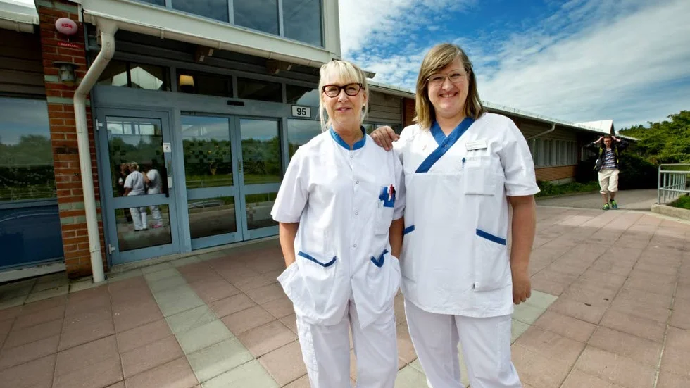 För män. Barnmorskorna Kerstin Lind (till vänster) och Kerstin Karlqvist Falk tar emot unga män som vill testa sig för könssjukdomar eller behöver sex- eller preventivmedelsrådgivning.