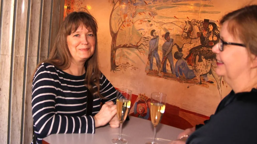 Susanne Aldén och Eva Björkman visste inte vad de skulle förvänta sig av pjäsen.