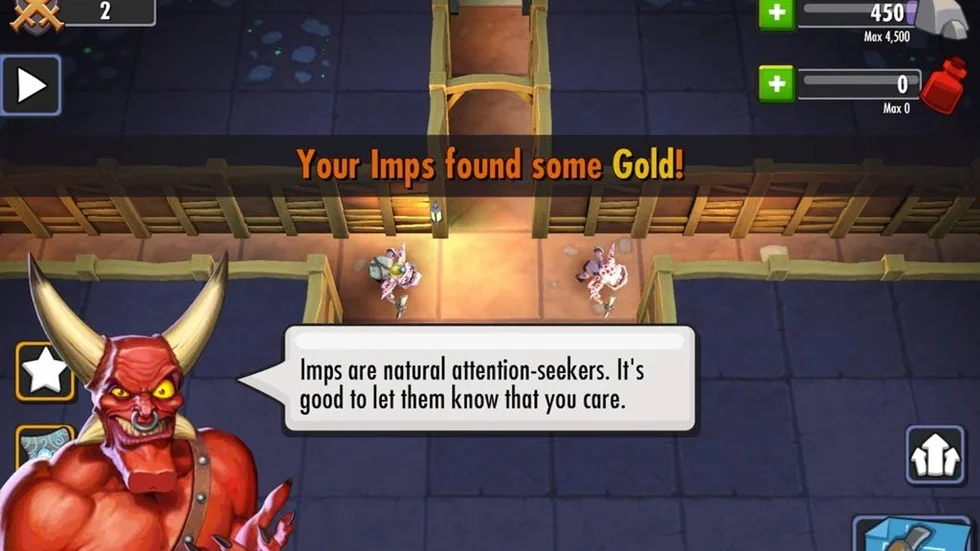 För att lyckas i Dungeon Keeper gäller det att sätta sina medhjälpare i arbete.