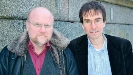 Ola Larsmo och Brian Palmer.