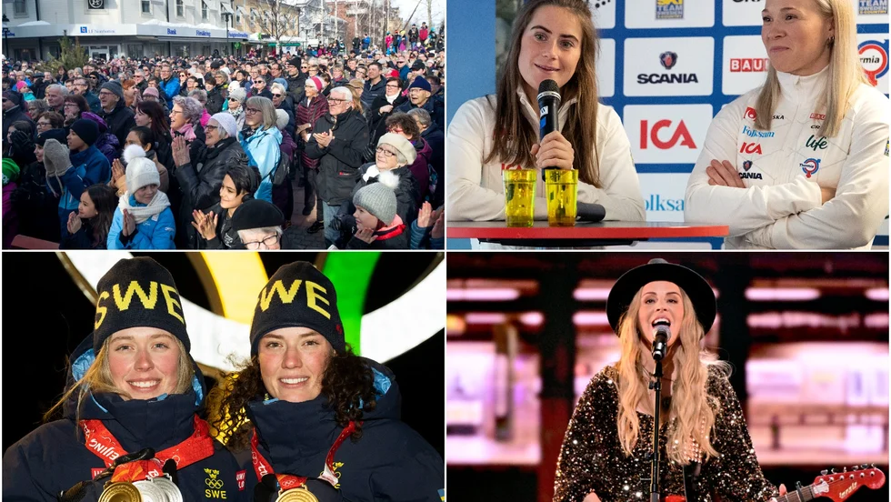 Byxtorget blir plats när OS-hjältarna Ebba Andersson, Jonna Sundling, Elvira Öberg och Hanna Öberg ska hyllas i Piteå. Där kommer även Lisa Miskovsky att uppträda. (Arkivbilder)