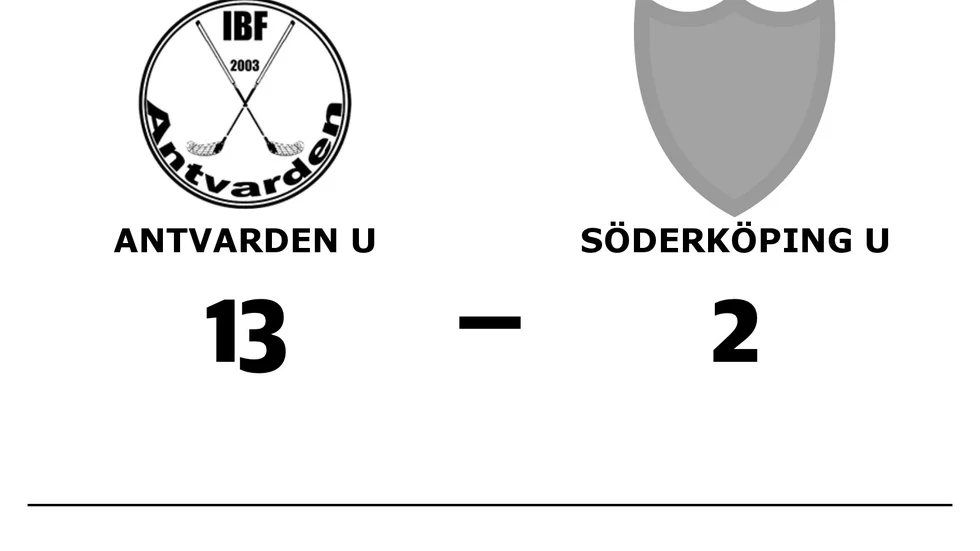 IBF Antvarden U-lag vann mot Söderköpings IBK U-lag