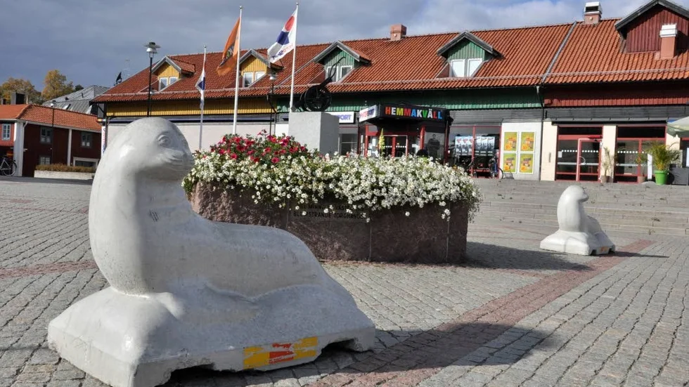 Betongsäl i Västervik.