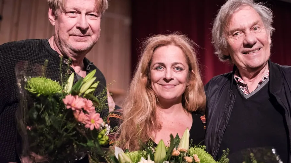Filmtrio. Rolf Lassgård, Lia Boysen och John Olsson gästade Gamleby Filmfestival.