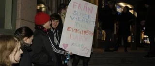 Demonstration mot Sveriges Radio