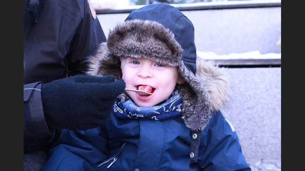 Kärlek vid första smakbiten när Kjell provade palt för första gången.