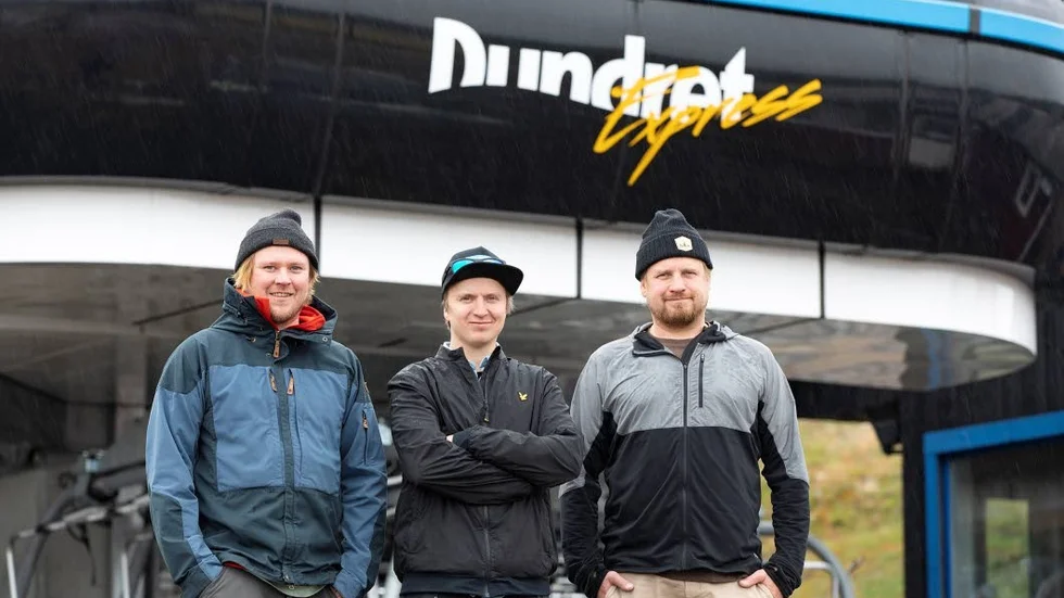 Nya Dundrets dundertrio består av verksamhetschef Tobias Larsson, fjällchef Linus Lagnestig och driftledare Johan Olofsson.