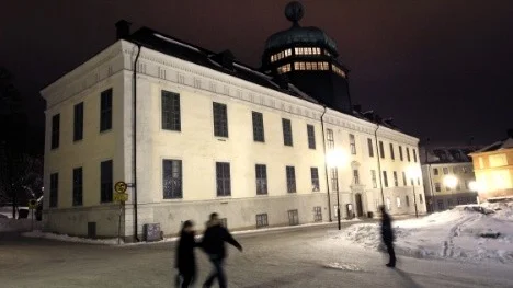 Daniel Thollin och Jonas Anderson om Uppsala som skräckstad. Här Gustavianum.