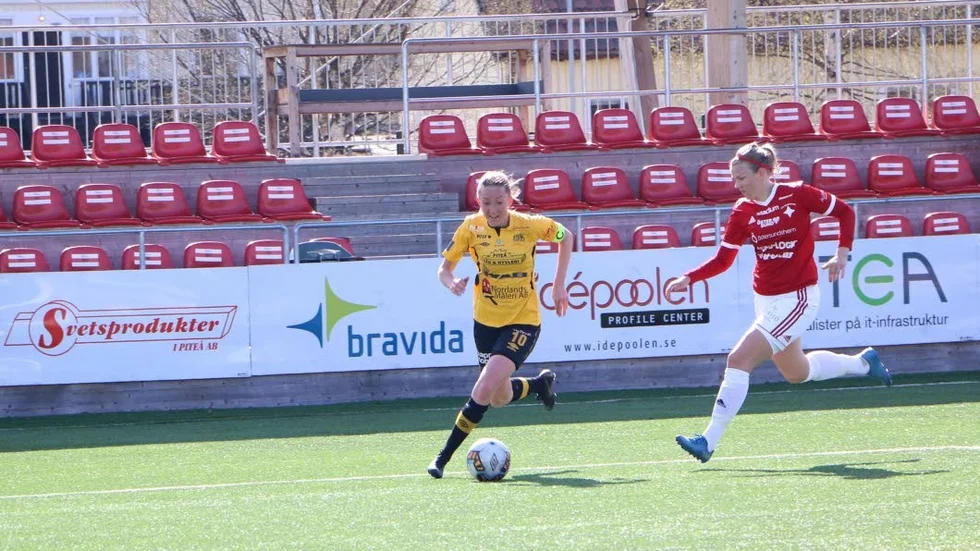 Cajsa Hedlund gjorde två mål mot jumbon Selånger. (Arkivbild)