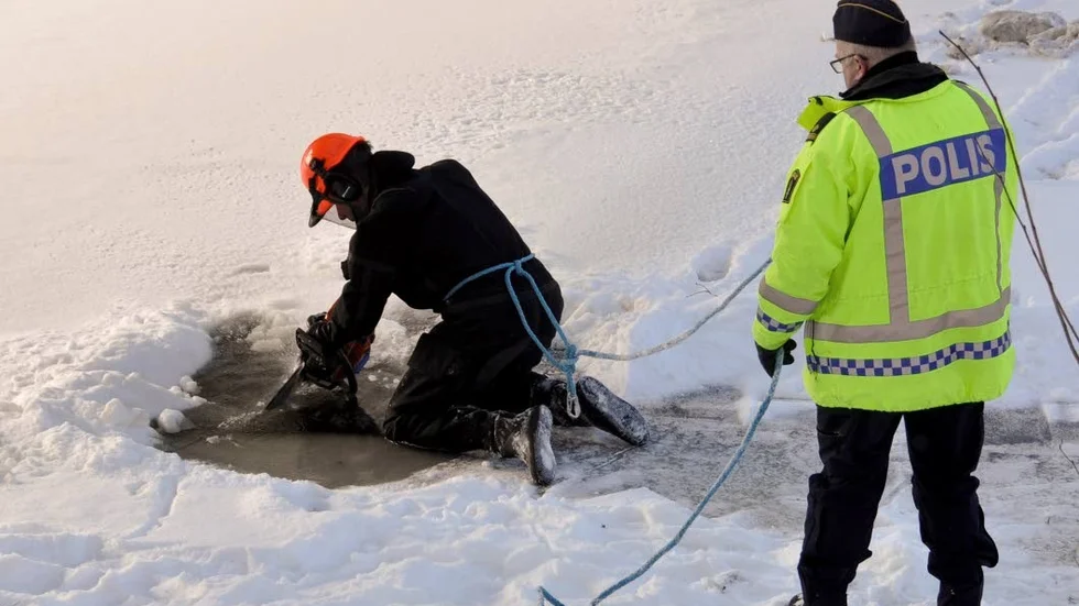Nya håll sågades upp i sökandet efter ett föremål i vattnet.