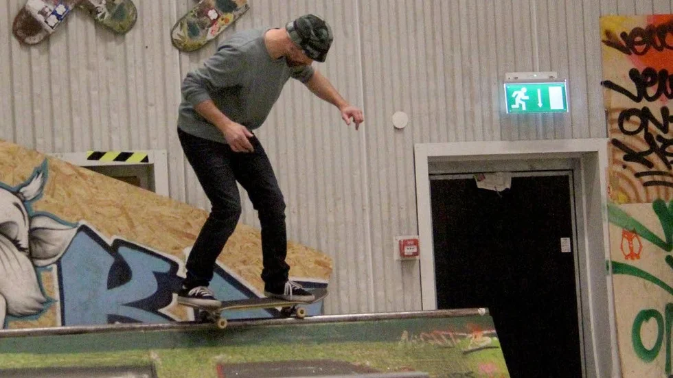 40+. Torgrim Dyngen är en av skejtarna som passerat 40.