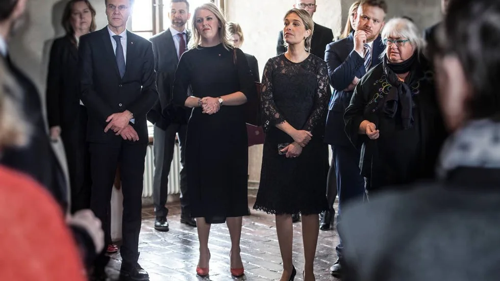 Jämställdhetsminister Lena Hallengren (S) och socialminister Annika Strandhäll (S) var på plats.
