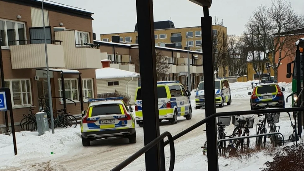 Polisinsats på Kvarngärdet.