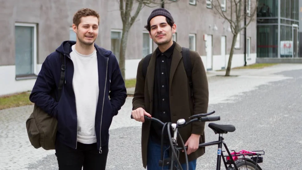 Studenterna Albin Östervall och Mathias Eriksson har inte övervägt att engagera sig i Uppsala studentkår.