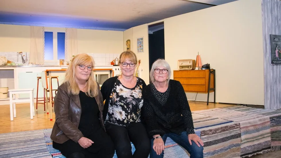 Stina Andersson, Anna-Maj Öhlund och Eva-Britt Tjärnqvist har tillsammmans med övriga ensemblen några intensiva dagar framför sig innan det är dags för premiär.