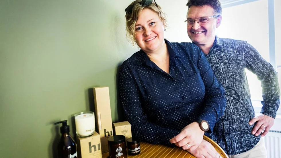 Sofia och Erik Grødahl driver företaget Hing Organics i Piteå.