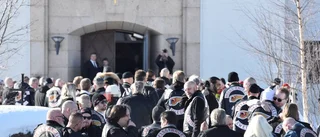 Hells Angels förde vän till sista vilan