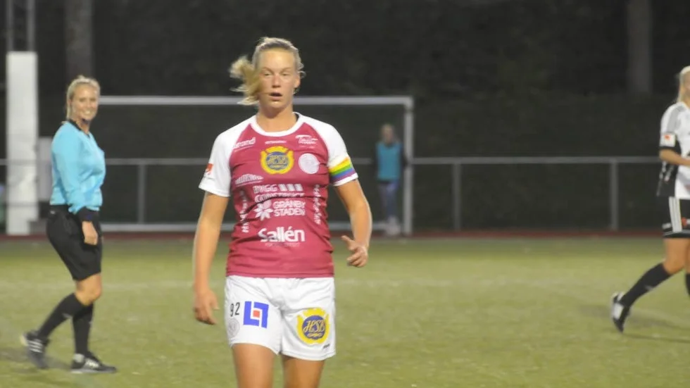 Moa Mattsson kämpade och slet på Uppsalas mittfält.