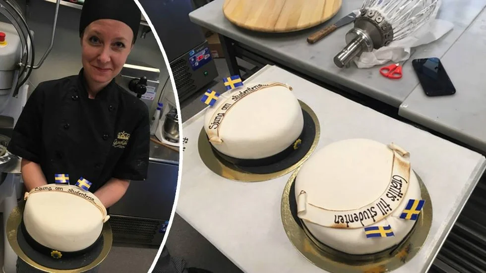 Över hundra tårtor förvaras i kylarna på Güntherska konditoriet.