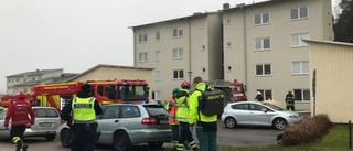 Brand i lägenhet – byggnad utrymdes