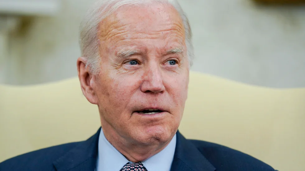 President Joe Biden har kommenterat händelsen med att han är lättad över att ingen skadades. Arkivbild.