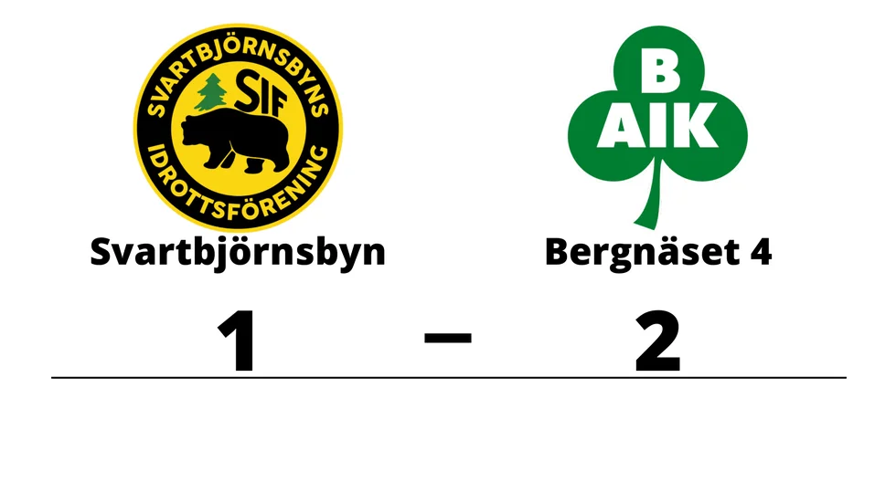 Svartbjörnsbyns IF förlorade mot Bergnäsets AIK 4