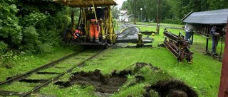 Övningskörning med en slipersbytare