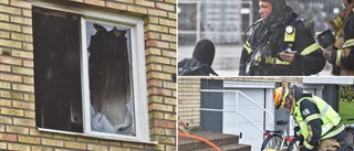 Stor utryckning till lägenhetshus – branden är släckt