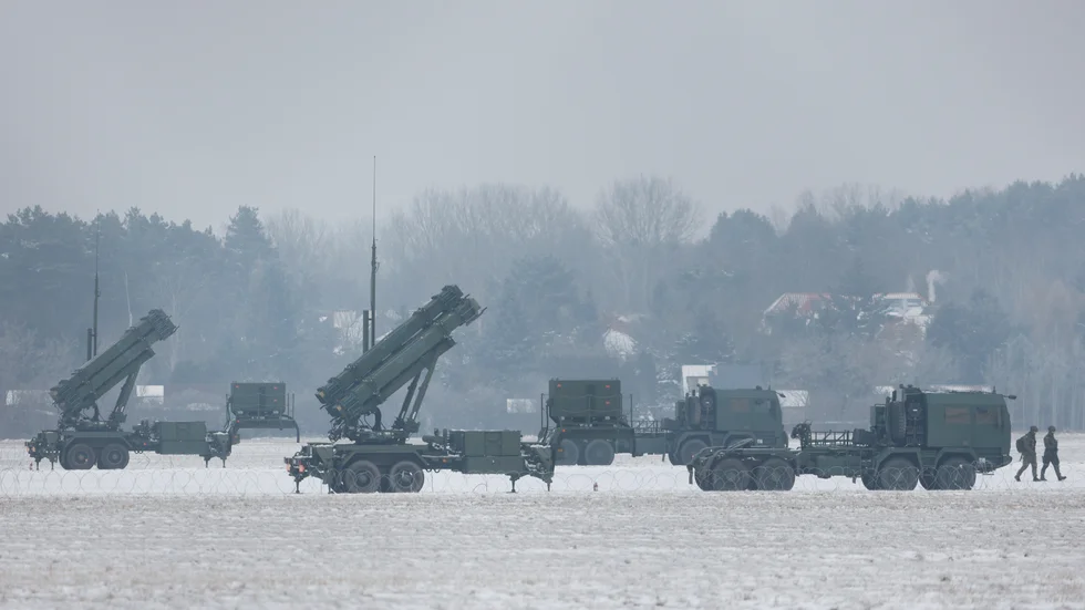 Ett Patriotsystem i Polen. Arkivbild.