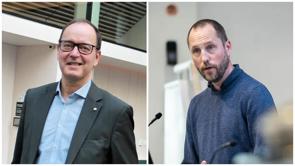 Stefan Hanna sitter med armarna i kors och tittar på när Erik Pelling genomför spårvägsprojektet, trots alla dina fagra löften! 