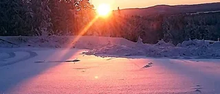 Läsarbild: Solnedgång över Boden