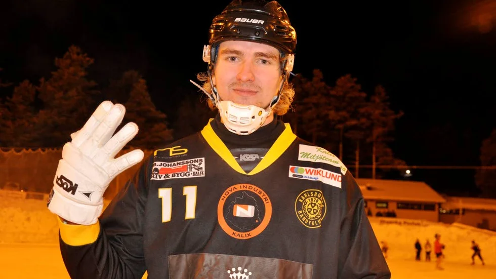 Pontus Bergdahl blev med sina fyra mål stor matchvinnare för hemmalaget.
