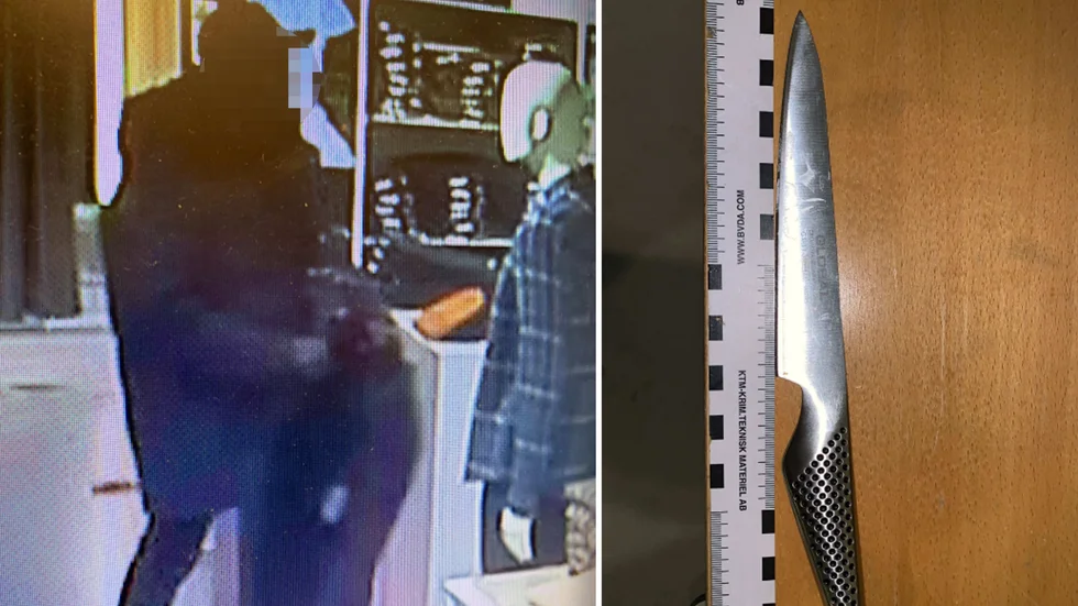 En man åtalas för stöld och brott mot knivlagen. 