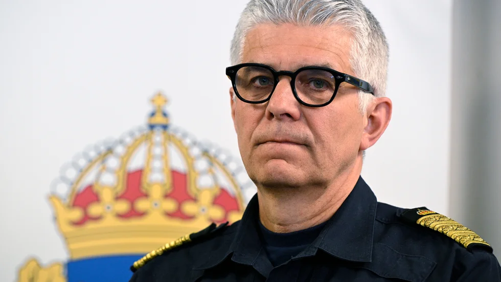"Sådant här ska inte kunna hända", säger rikspolischefen Anders Thornberg om lördagens skjutning i Farsta Centrum.