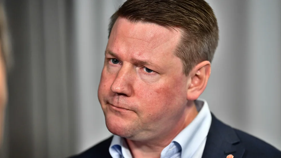 Tobias Baudin har en del att fundera på. Vi får se hur orden faller när han talar på första maj i Linköping. 