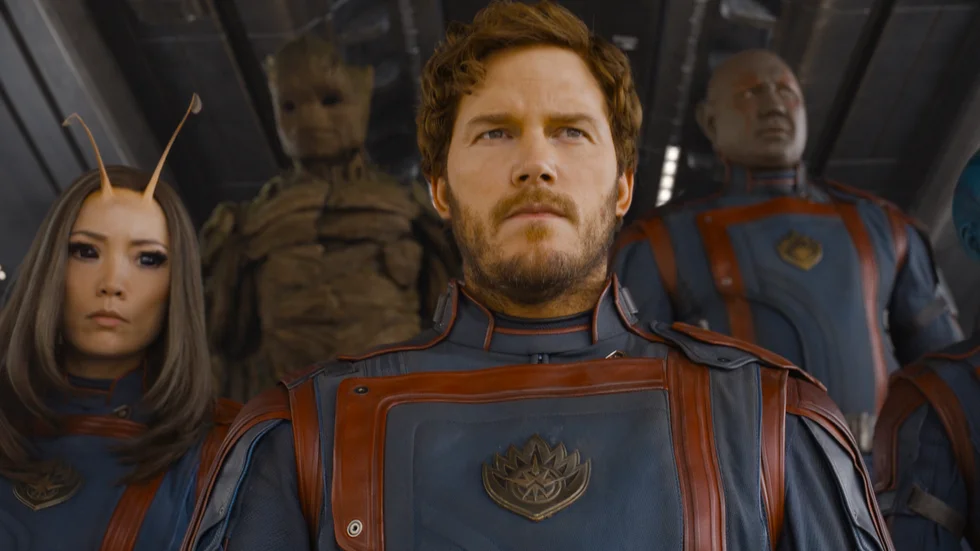 En spretig grupp superhjältar med Chris Pratt i spetsen måste ännu en gång bekämpa en superskurk och rädda galaxen från undergång.