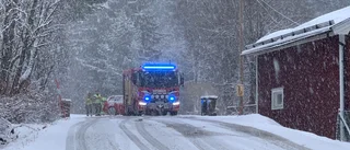 Tre personbilar krockade strax utanför Skellefteå