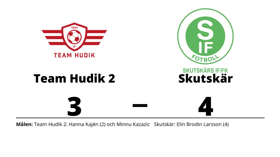 IF Team Hudik 2 förlorade mot Skutskärs IF FK
