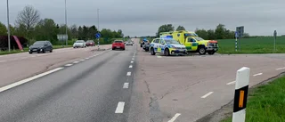 Polis prejade förare med barn i bilen