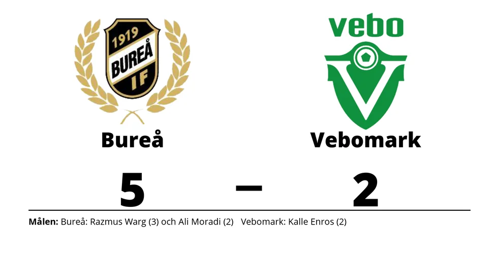 Bureå IF vann mot Vebomarks IF