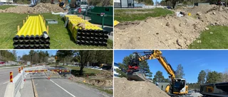 Då stängs Södertäljevägen av på grund av grävarbete