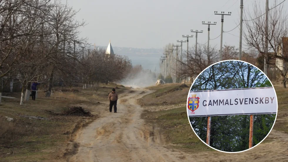Gammalsvenskby i Ukraina har bombats med brandstridsmedel.