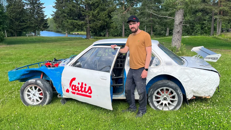 En ulv i fårakläder, Opel Asconan. Per Jonsson är en erkänt duktig rallycrossförare i Piteå Motorsällskap. Och en av favoriterna att ta hem sin klass om bilen håller.
