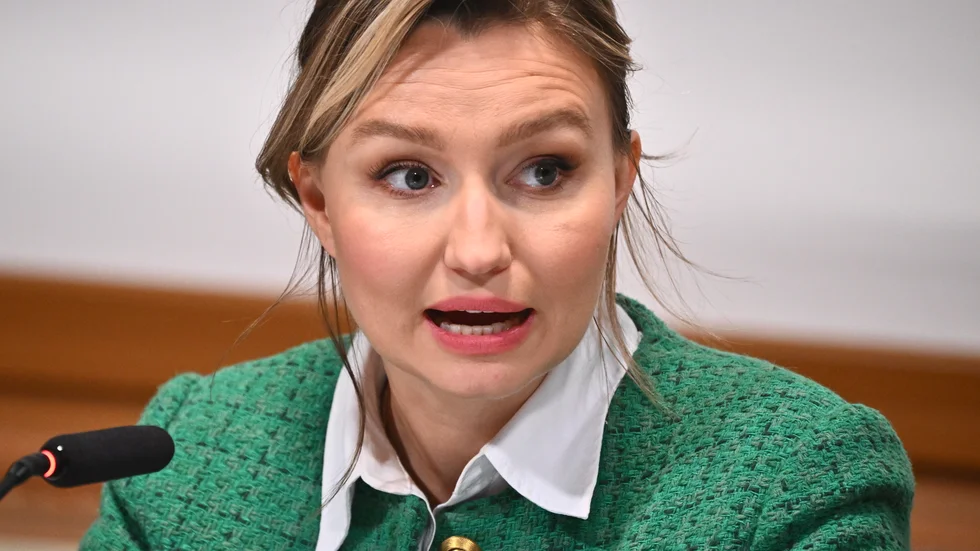 Energi- och näringsminister Ebba Busch (KD) är glad för att EU-kommissionen nu har givit grönt ljus. Arkivbild.