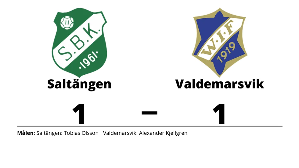 Saltängens BK spelade lika mot Valdemarsviks IF