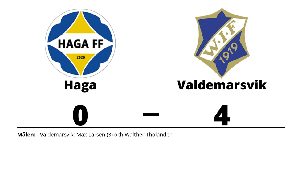 Haga FF förlorade mot Valdemarsviks IF