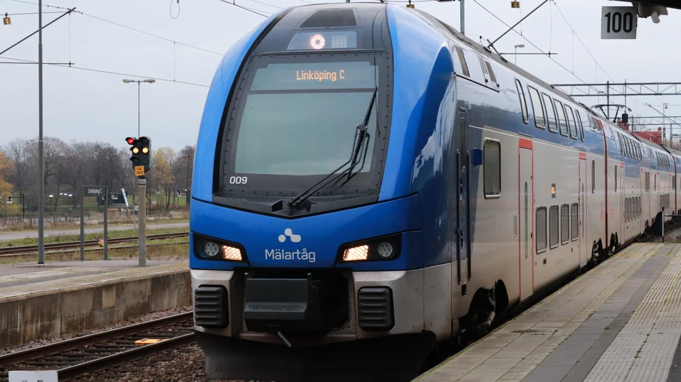 Dubbeldäckaren rullade in Linköping för första gången.