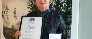 Olof Högbergs-plaketten till Gunhild Stensmyr