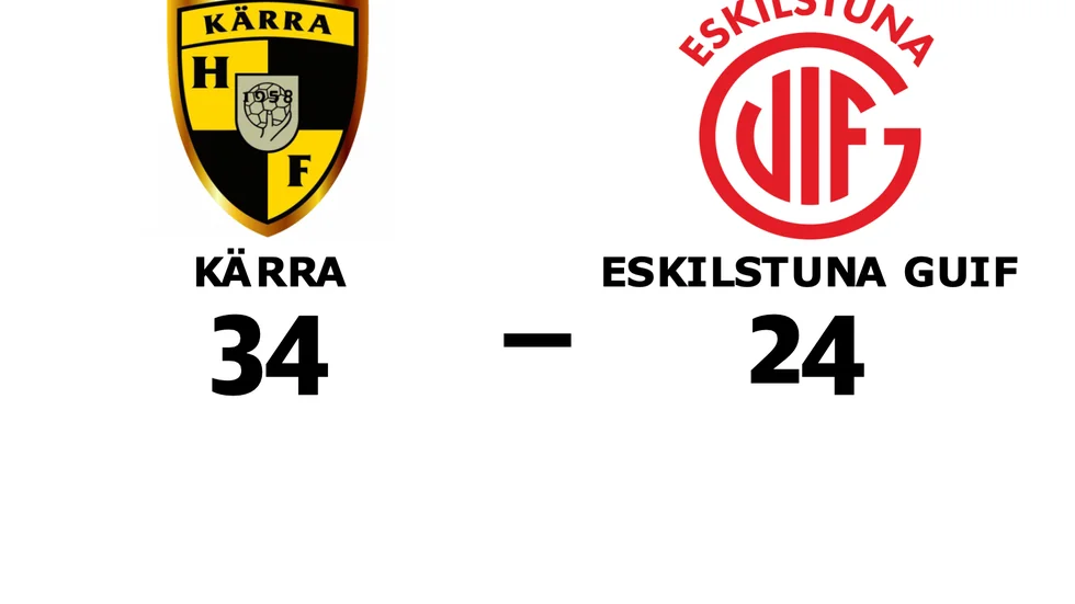 Kärra HF vann mot Eskilstuna Guif